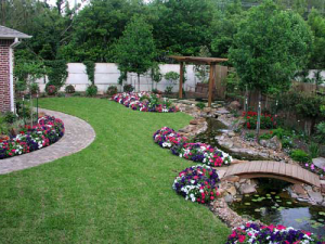 a fully landscaped back yard by out Berkeley Sprinkler Repair team