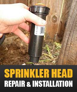 sprinkler head repair and installation